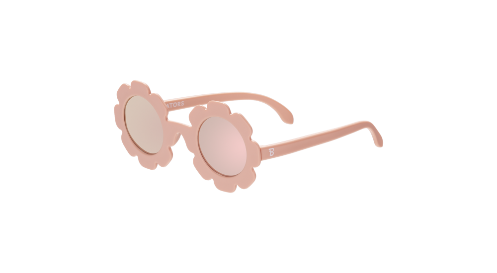 Okulary dla dzieci (Polaryzacja) "Flower Peachy Keen" | Rose Gold Mirrored Lens (2023)